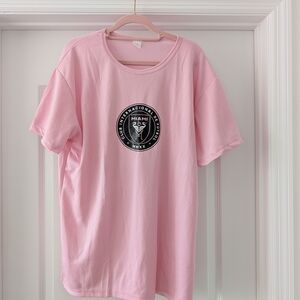 Pink Inter Miami Graphic T-Shirt